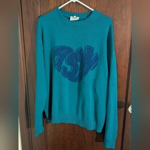 ASW Turquoise Knit Sweater Size Medium